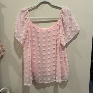 Francesca’s Mi Ami Pink Women's Top